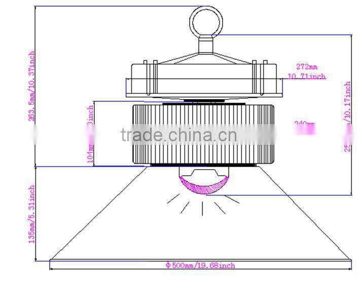 2015 new design 5 years warranty led high bay light high quality
