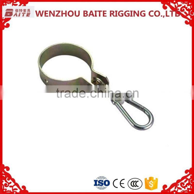 Carabiner Wholesale Galvanized Square Collar swing Hook With Snap Hook In China Rigging Manufacturer