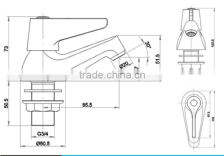 Welly High Copper Bathroom Wash Hand Mixer Tap Made In China