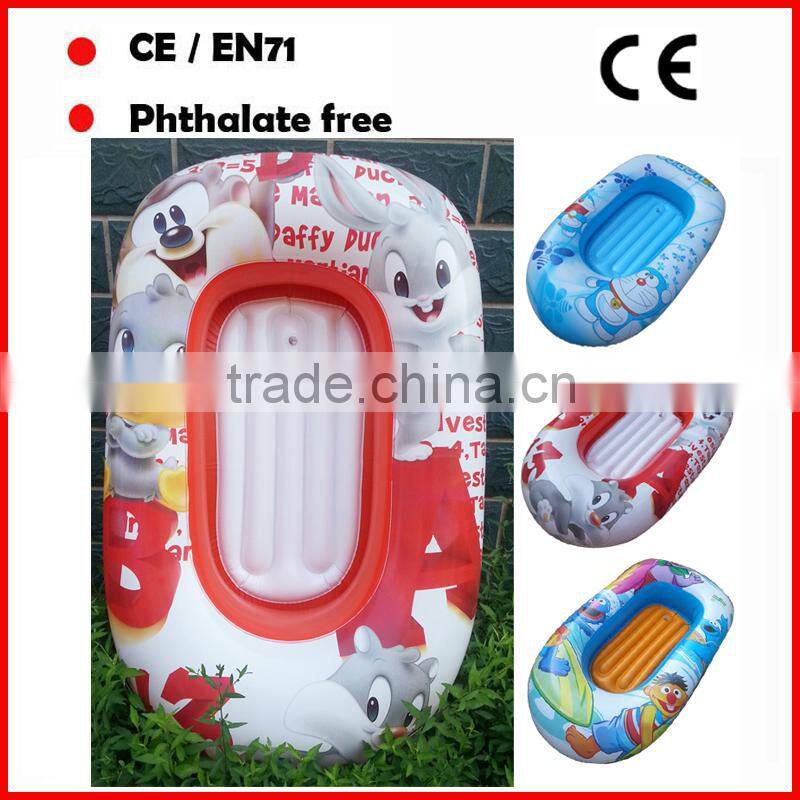 Durable PVC inflatable boats with ropes