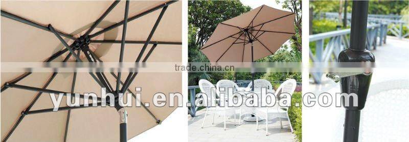 Aluminum material tilting sunproof umbrella