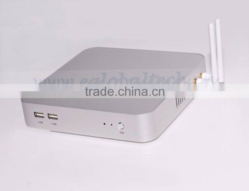 High speed running computer V2-N3150U/tele/mini chassis/mini PC /fanless HTPC/tv box with 12V, linux and windows