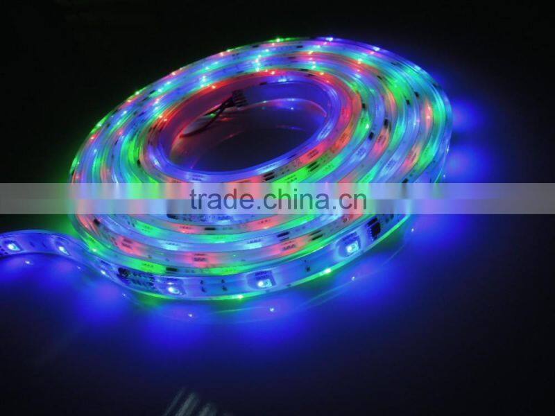 SMD 5050 addressable dmx rgb led strip CS5050RGB-30D, 12V, IP68, 3LEDS+1IC.