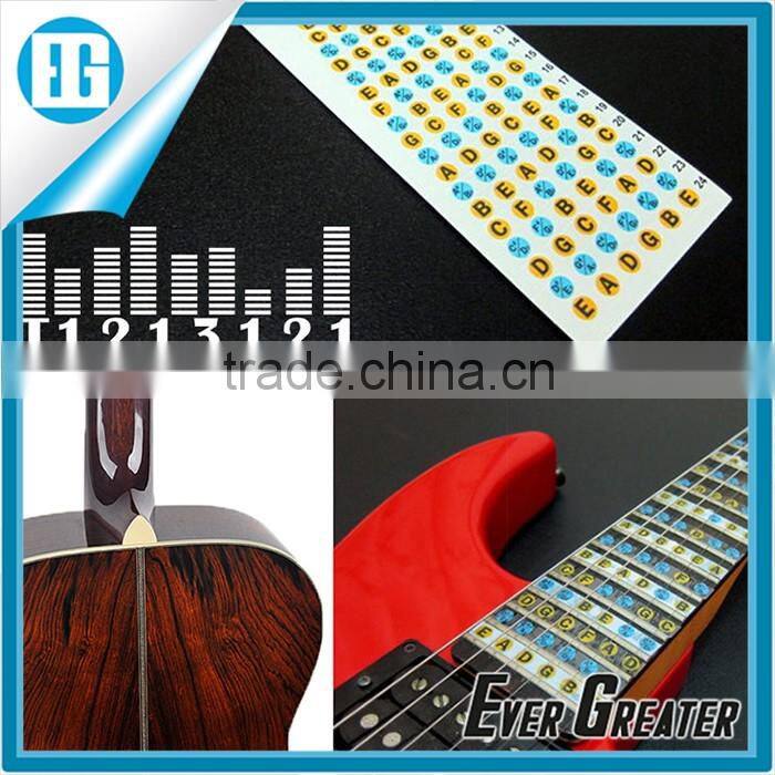 stickers for guitar trainer,Guitar Fretboard Note Decals Fingerboard Frets Map Sticker for Beginner Learner