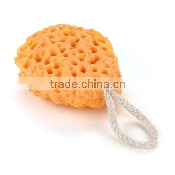 Shower Spa Sponge Body Cleaning Sponge Scrub (Orange)