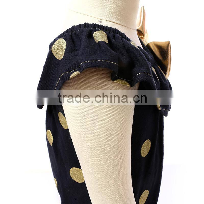 Wholesale Latest Newborn Baby gir Baby Toddler Clothing black Cotton Baby Romper for Infant Toddler wear