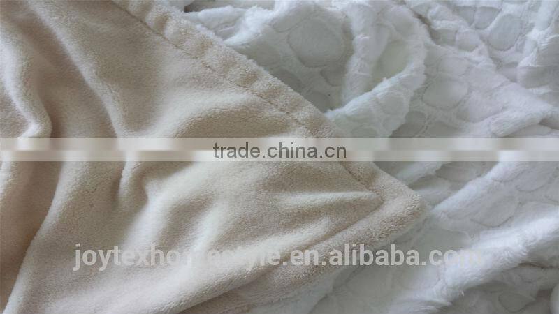 2014 New Arrival Embossed Micromink & Coral Fleece Blanket/Thick Double Layer Fleece Blanket/Warm Blankets For Winter