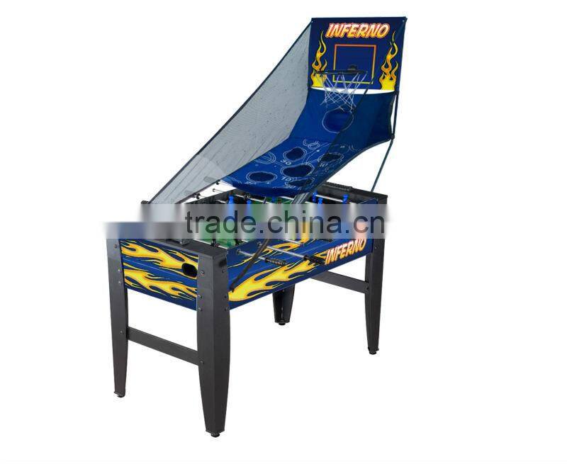 5 in 1 Multi-functional Table Game included soccer,pool table,table tennis,chess and backgammon