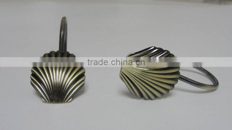 Zinc alloy shower curtain hooks/iron hook, good quality hook,curtain accessory