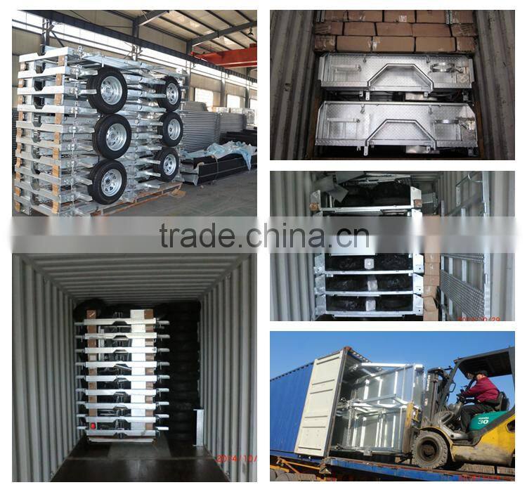 Powder coating Tipper Cargo Box Semi Trailer with other size