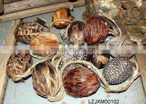 Christmas pheasant feather balls LZXMS00032