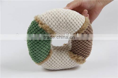 Speedy Pet Brand Pet plush toy doughnut shape green&white dog sex toy
