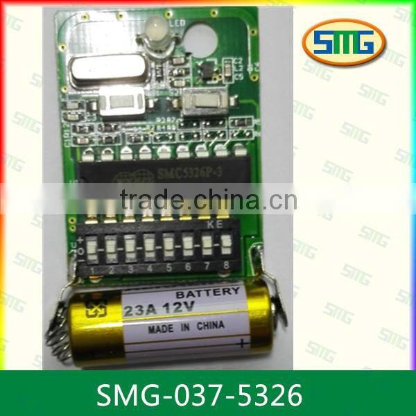 330mhz gate remote control/dip switch 330mhz remote/ic 5326p-3 remote control SMG-037