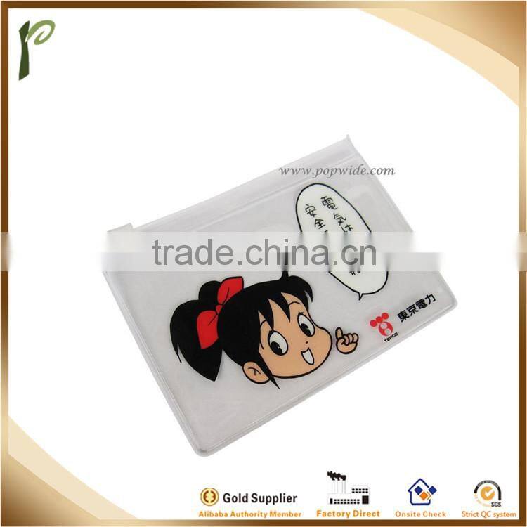 Popwide 2015 Cute Girl Japanese Style Transparent PVC Bag