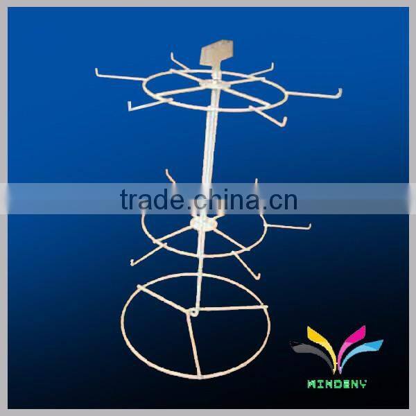 China manufacturer sturdy flooring detachable wire retail rotating display rack