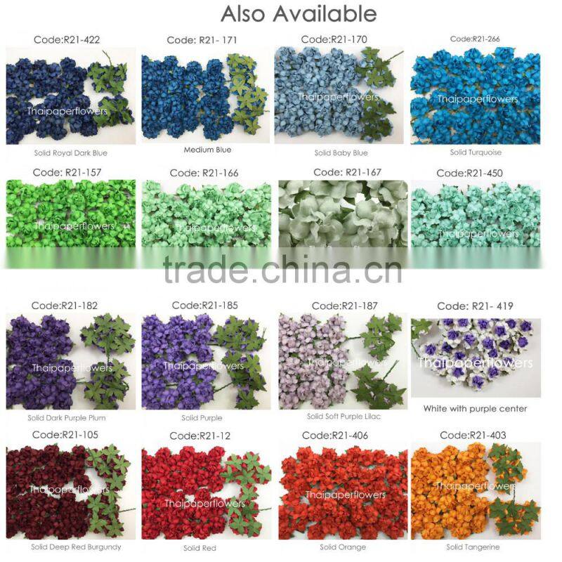 Peach Handmade Mulberry Paper Flower, Wedding Party, Scrap-booking Crafts, Wholesale 21/50