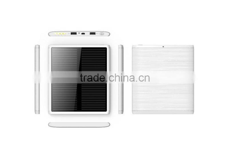 2015 newest hot selling chrismas gift colorful large capacity samples available solar power bank