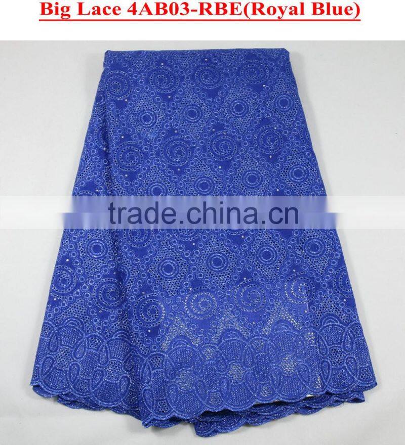 4colors elegant African voile laces fabric big lace fabric in stock
