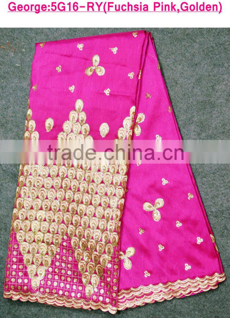 wholesale 100% cotton voile fabrics/ george lace with deaded for causal clothing