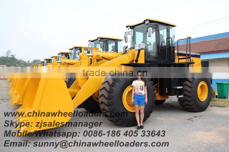 WOLF new brand 5 ton loader with Shangchai C6121 engine 162kw