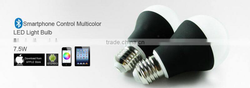 Music Alarm Group Bluetooth App Controlled Multi-Coloured Smart LED Bulb Bayonet B22