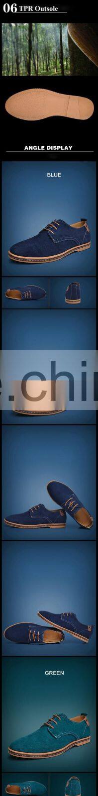 Casual style popular trend leather office men rubber shoe