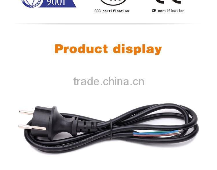 Power cord with American middle size plug socket