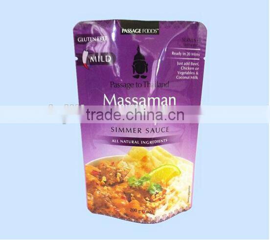 Plastic High Temperature Retort Food Pouch Bag