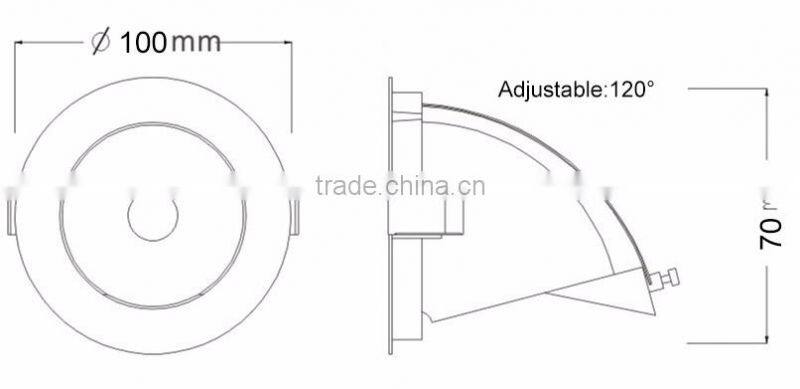 Cool White 5W led downlight Well Heat Dissipation 5/10/15/20/25w AC85V-265V led downlight
