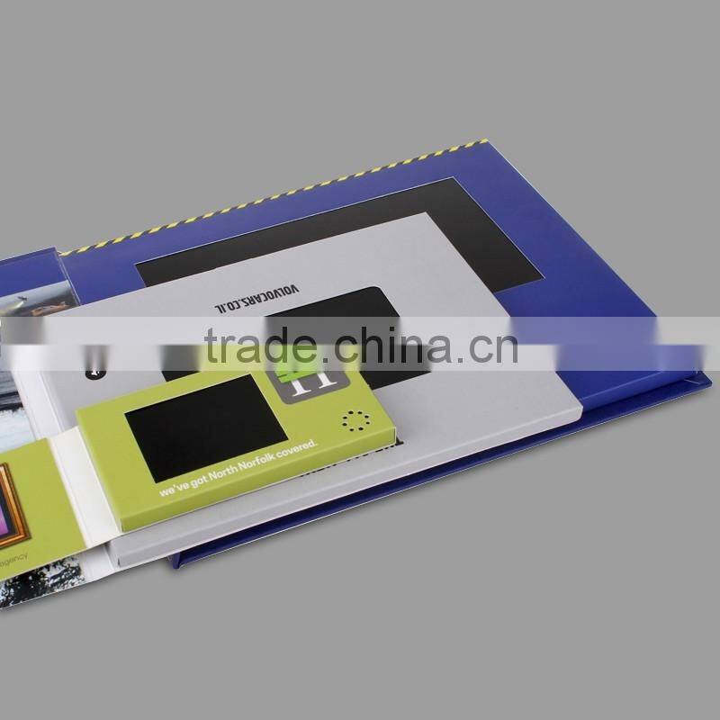 Customize lcd digital video card/video brochure/video greeting card with handmade style