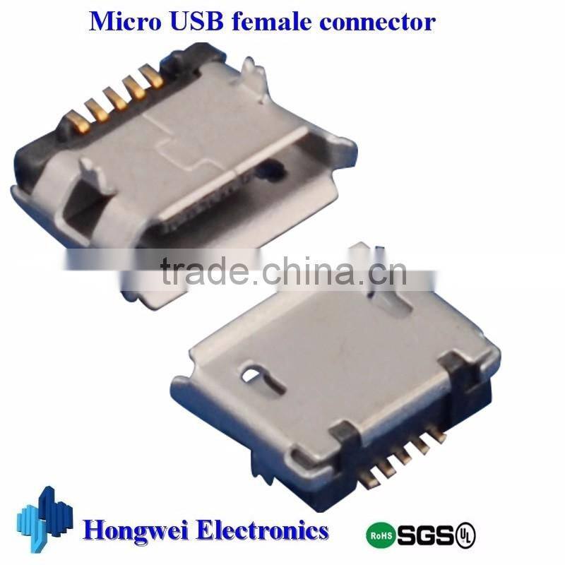 SMT Female Micro USB Connector