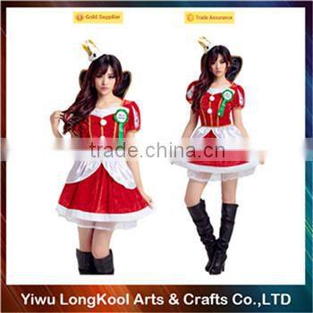 2016 New arrival hot sale sexy women costume christmas costume