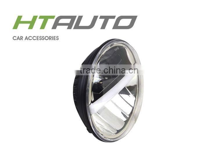 HTAUTO 20W Round LED headlight Work Light Auto Led Lights 7 Inch Headlight For Jeep
