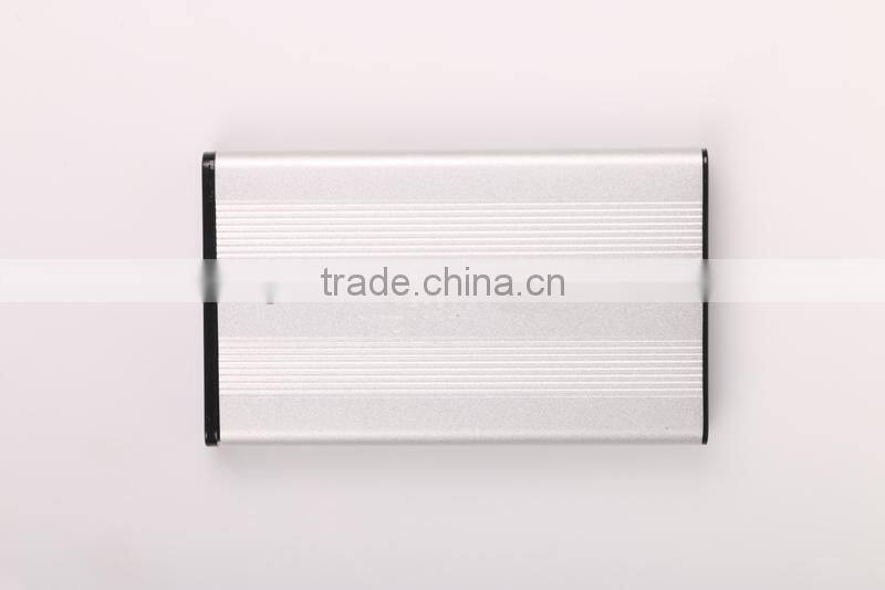 Hot sale USB2.0 2.5 Inch Aluminum HDD External Enclosure Case for 2.5" SATA Hard Disk 1TB