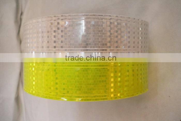 wholesale Fluorescent tape reflective yellow white color