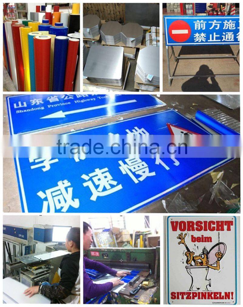 High quality aluminum glow in dark door sign