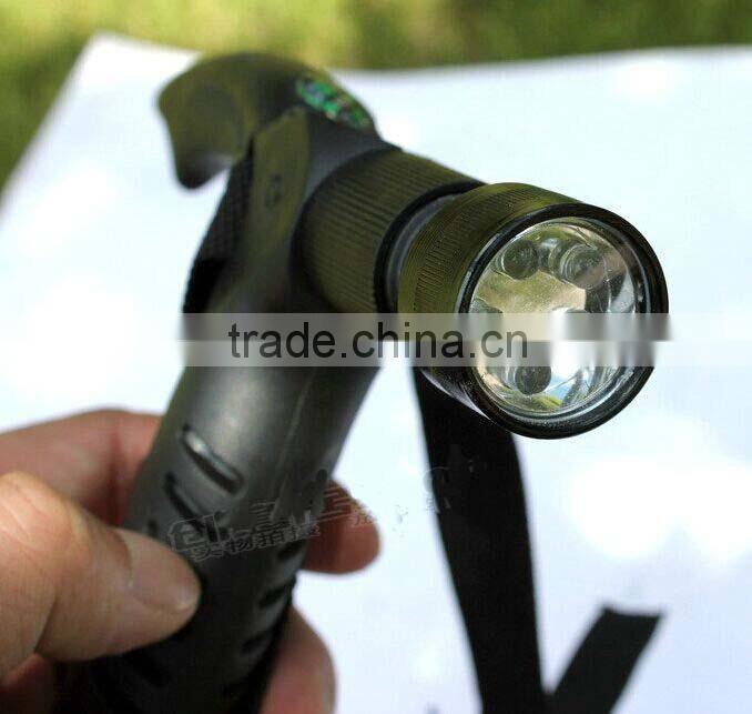 2015 Latest ladies walking stick with light alpen stock climbing Factory Direct