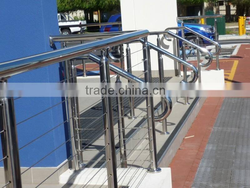 stainless steel cable railing for the stair wire railing
