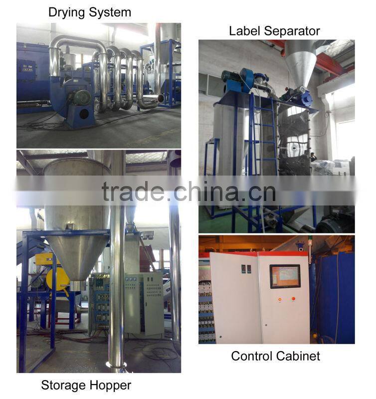 High quality PET waste bottle recycling line