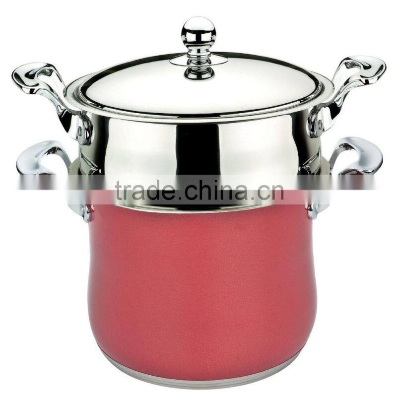 AH3607 sainless steel double boiler ( steamer set )
