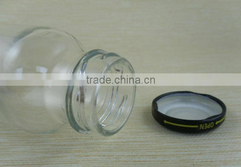 250ml swing top glass water bottle