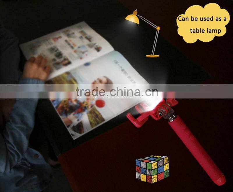 Selfie Monopod LED Flash Smartphone Selfie Stick Supreme Mini Night Version LED Filling Light For Android Phone for iPhone