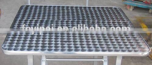 Restaurant dining table rectangular stainless steel top T07