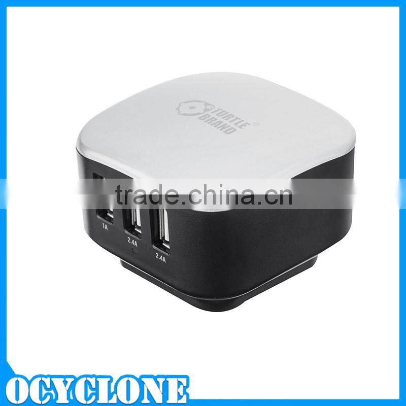 For IOS Smart Phone 3 Port USB Charger Turtle Brand White
