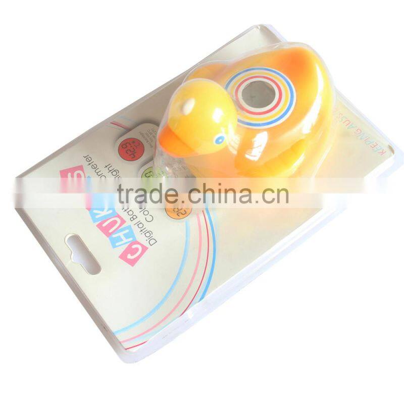 Duck style Backlight LCD Digital baby bath thermometer use for baby with tortoise style