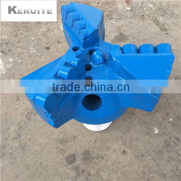 190 mm 3 blades PDC drill bit