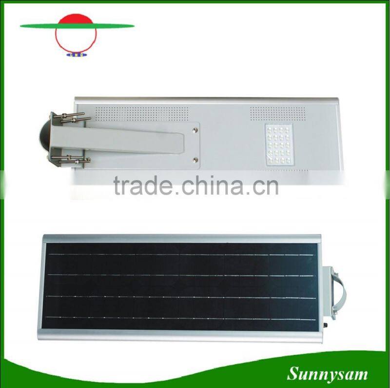 Monocrystaline silicon 60W integrated solar street light all in one