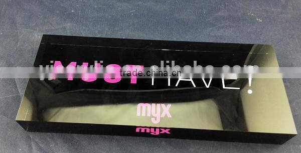 customized screen print acrylic block