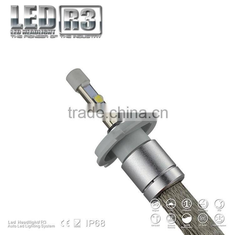 IP68 4800lm H4 H7 H11 H8 H9 H11 H13 9004 9005 9006 9007 40w Rockets3 led headlight