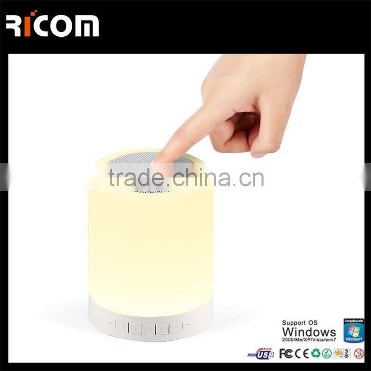 Patented mini bluetooth led lamp speaker for working at night-BSP-S17-Ricom
